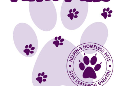 Purple Paws Wine Label