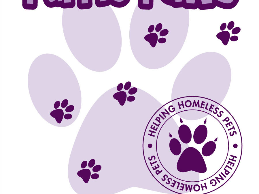 Purple Paws Wine Label