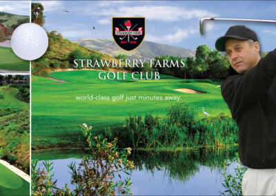 Strawberry Farms Golf Postcard